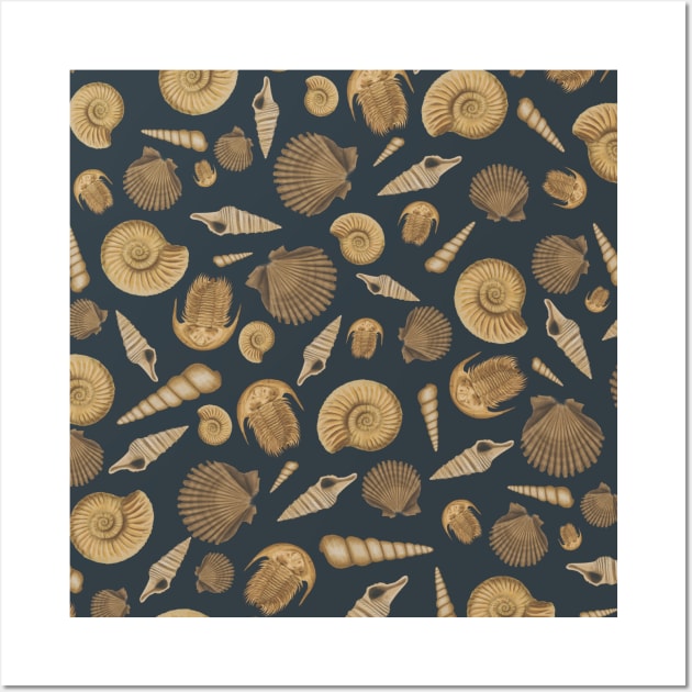 Stylish Fossil Pattern Wall Art by Xilie